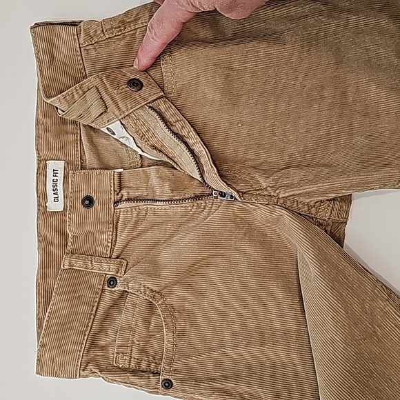 Gymboree Corduroy Pants Classic Fit Snap Button Adjustable Waist Tan‎ 10 Slim - Picture 6 of 12